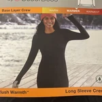Cuddl Duds Climate Right Women Black Long Sleeve Crew Shirt Size Medium New. Price: $15.00.