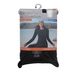 New Cuddl Duds Women's Size Medium Black Stretch Fleece L/s Crew Base Layer Top. Price: $13.95.