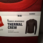 Hanes Originals Mens Reversible Knit Thermal Top Burgandy New. Price: $7.99.