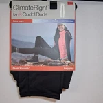 Cuddl Duds Climateright Plush Warmth Legging Base Layer Black S/ch Women New. Price: $8.39.