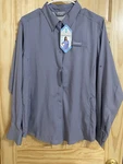 Free Country Women's Gray Button-up Quick Dry Convertible Sleeve Shirt New. Price: $13.71.