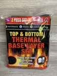 Polar Extreme Men's 2XL Base Layer Thermal Set Black New Sealed Top & Bottom. Price: $25.99.