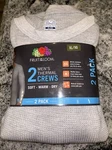 Fruit Of Loom 2 Pack Men's Size Xl Gray Waffle Thermal Crew Tops New. Price: $15.99.