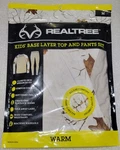 Realtree Kids Base Layer Top And Pants Set Size White Camo New In Package. Price: $13.50.