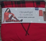 2-PIECE Climate Right By Cuddl Duds Women Xs Base Layer Top Legging Red/ Black New. Price: $23.88.