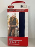 Wrangler Men's Sz 2XL Heavy Wt Navy Waffle Thermal Top, Zip Pocket, New Sealed. Price: $12.55.