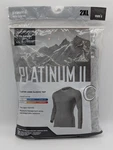 Coldpruf Men's Platinum Ii Dual Layer Base Long Sleeve Top 2XL Gray -new. Price: $14.40.