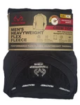 Realtree Men's Heavyweight Flex Fleece Crew Top L/g Large Black Nwt New. Price: $19.99.