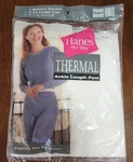 Vintage Hanes Way Thermal Ankle Length Pant - Lg New Original Package. Price: $12.00.