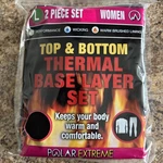 Polar Extreme 2 Piece Set Top And Bottom Thermal Base Layer Women Large New. Price: $17.09.