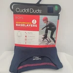 Cuddl Duds Baselayer Boys Youth Large 2PC Set Pant & Crew Top - Navy New. Price: $12.71.