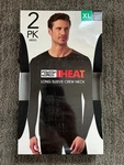 32 Degrees Heat Pack Mens Black Long Sleeve Crew Neck Top - Size Xl New. Price: $17.99.