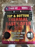 Polar Extreme Thermal Base Women's Layer Black Top/bottom Set Gmb-pdq-wb-xl New. Price: $17.09.