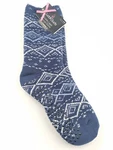 Cuddl Duds Double Layer Lounge Socks Plushfill Sz 4-10 Serpa Lined Blue White New. Price: $14.99.