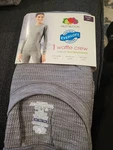 Fruit Loom Eversoft Womens Xxl 2X 20 Thermal Waffle Top Shirt Gray New. Price: $7.20.