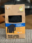 Carhartt MBL114 Men's Base Force Midweight Tech Classic Henley Size Small Black New. Price: $18.99.