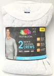 Fruit Of Loom 2 Pack Men's Thermal Crew Tops - Gray (large) New. Price: $18.98.