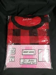 Just Love Women's Thermal 2PCS Underwear Pajamas Set Buffalo Plaid Red Sz.l New. Price: $24.99.