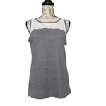 Smartwool Tank Top Women Grey White Merino Blend Colorblock Hiking Travel New. Price: $48.99.