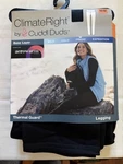 Climate Right By Cuddl Duds Base Layer Frigid Thermal Guard Black Leggings Med New. Price: $15.99.