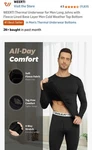 Weerti Thermal Underwear For Long Johns With Fleece Lined Base Layer Men... New. Price: $19.99.