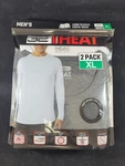 Men Long Sleeve 32 Degrees Heat Crew Neck Pack Thermal Tee Size Xl White/charc New. Price: $16.87.
