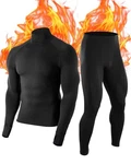Roadbox Thermal Underwear For Men: Fleece Lined Long Large, Mock Neck Black New. Price: $24.51.