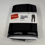 Hanes Originals Men's Thermal Tagless Long Johns Black L/g Rib Knit Cuff New. Price: $12.99.