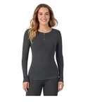Nwt Women's Cuddl Duds Stretch Rib Long Sleeve Crew Henley Top Sz Xl Gray $38 New. Price: $18.50.