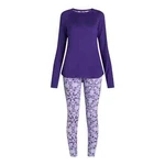 2-PIECE Climateright Cuddl Duds Purple Print Base Layer Top Legging Set Small New. Price: $15.00.