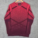 Smartwool Intraknit Merino 200 Crew Base Layer Womens Xl Red Burgundy Geometric Pre-owned. Price: $44.99.