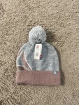 Reebok Hat Beanie Fitted Mens One Size Gray Knit Pom Cuffed Geometric Winter New. Price: $8.99.