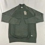 Kjus Golf Pullover Kulum Half Zip Medium Dark Olive Wool Polyamide Msrp $279 New. Price: $106.64.