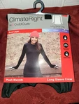 Climate Right By Cuddl Duds Plush Warmth Ls Crew Top Black Sz S/ch Nwt W2116 New. Price: $13.50.