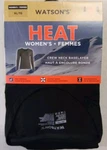 Watson's Women's Heat Thermal Long-sleeve Crew Neck Baselayer Top Size Xl Black New. Price: $20.00.