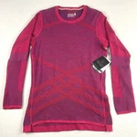 Smartwool Intraknit Merino 200 Crew Base Layer Top Very Berry Space Dye Xl New. Price: $73.46.