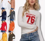 Women Crew Neck Long Sleeve Soft Thermal Shirt Cotton Waffle Knit Layering Top New. Price: $7.46.