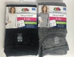 Fruit Of Loom Women's Waffle Thermal Shirts Sz Xxxl 22 Gray & Black New. Price: $16.95.