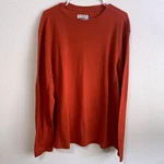 Magellan Mens Size Large Thermal Long Sleeve Shirt Waffle Knit Layering Top Rust Pre-owned. Price: $9.50.