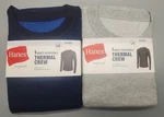 Lot Of 2 Hanes Men Blue & Gray Reversible Thermal Crew Top Long Sleeve Large New. Price: $15.95.