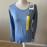 Nwt Women's Segments Merino Wool Long Sleeve Base Layer Top Tee Small Blue New. Price: $23.99.