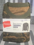 Hanes Men's Reversible Thermal Crew Top Long Sleeve Shirt Camo L/g Large - New. Price: $9.99.