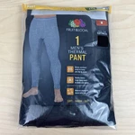 Fruit Of Loom Men Size (32-34) Thermal Pants Base Layer Black Soot New. Price: $16.95.
