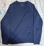 Jockey Thermals Pullover Activewear Long Sleeve Shirt Blue Size Large Pre-owned. Price: $6.00.