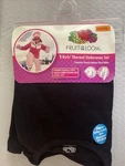 New Fruit Of Loom Girls Waffle Thermal Underwear Set Black 7/8. Price: $16.96.