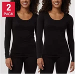 32 Degrees Heat Women's 2-PACK Long Sleeve Scoop Neck Tee, Black/black, New. Price: $19.99.
