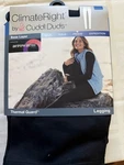 Climate Right By Cuddl Duds Base Layer Frigid Thermal Guard Black Leggings Xxl New. Price: $15.99.