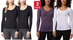 32 Degrees Heat Women's 2-PACK Long Sleeve Scoop Neck Tee New. Price: $17.99.