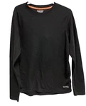 Omni-wool Mens Long Sleeve Top Size Medium Black Blend Crew Neck Base Layer Pre-owned. Price: $24.49.