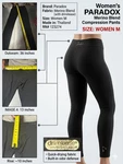 Paradox Women's Merino Blend Performance Base Layer Bottoms Pants New. Price: $12.00.